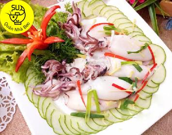 Mực Hấp Hành Gừng